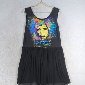 Jimi Hendrix‎ Guitarist Colorful Tank Dress Size S/M